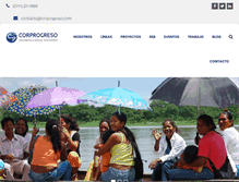 Tablet Screenshot of corprogreso.org